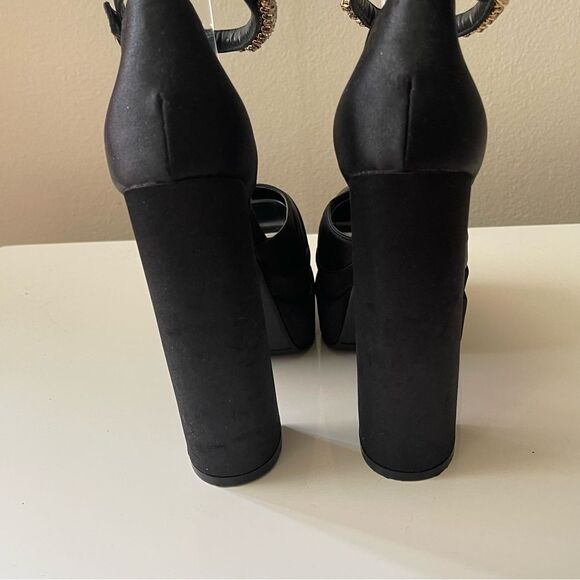 Platform Heels with Rhinestone Detail - Picture 4 of 11